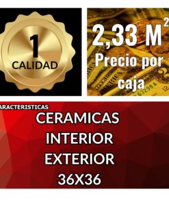 Alternative view of OF20 CAJA CERAMICAS SECLANTA ROSSO MATE 36X36 - 1ERA - /R2,3328/ *FZZO* X MT2 $8689