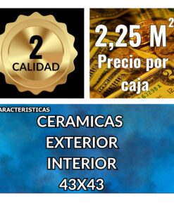 Alternative view of CAJA CERAMICAS CACHI ARENA 43X43 -2DA- /R2.25/ *FZZO* X MT2 $8871