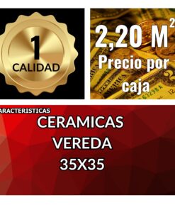 Alternative view of OF20 CAJA CERAMICAS PORFIDO TEXT MARRON 35X35 1ERA /2.20/ *LDS* X MT2 $10600  R21101200