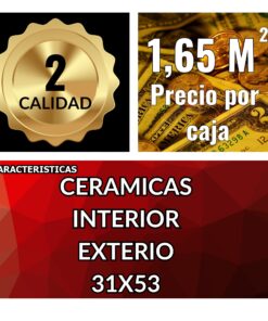 Alternative view of OF20 CAJA CERAMICAS CALIPSO GRIS BRILLANTE 31X53 2DA /1.65/ *LDS* X MT2 $8718  R21101264