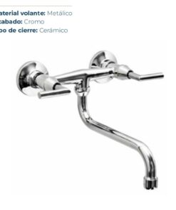 OF20 GRIFERIA AUKAN LEVER COCINA PARED EXTERIOR PICO S *AQG* 9006 50100243