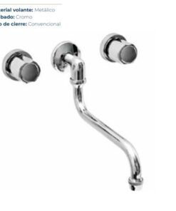 OF20 GRIFERIA HUILEN COCINA PARED EMBUTIR PICO S *AQG* 12005 50100309