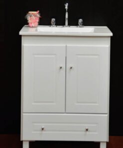 OF20 VANITORY OBRA PRACTICO BCO 60 PTAS Y CAJON M/MARMOLINA *JC* ORP60 70300043