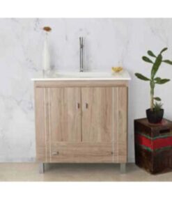 OF20 VANITORY BALTICO PRACTICO 60 - TEXT. - PTAS Y CAJON C/TIR *JC* BP60 70300093