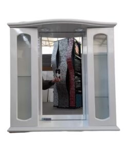 OF20 BOTIQUIN RECTANGULAR DOBLE CAJON Y PUERTA DE VIDRIO *LM* B17 70400012