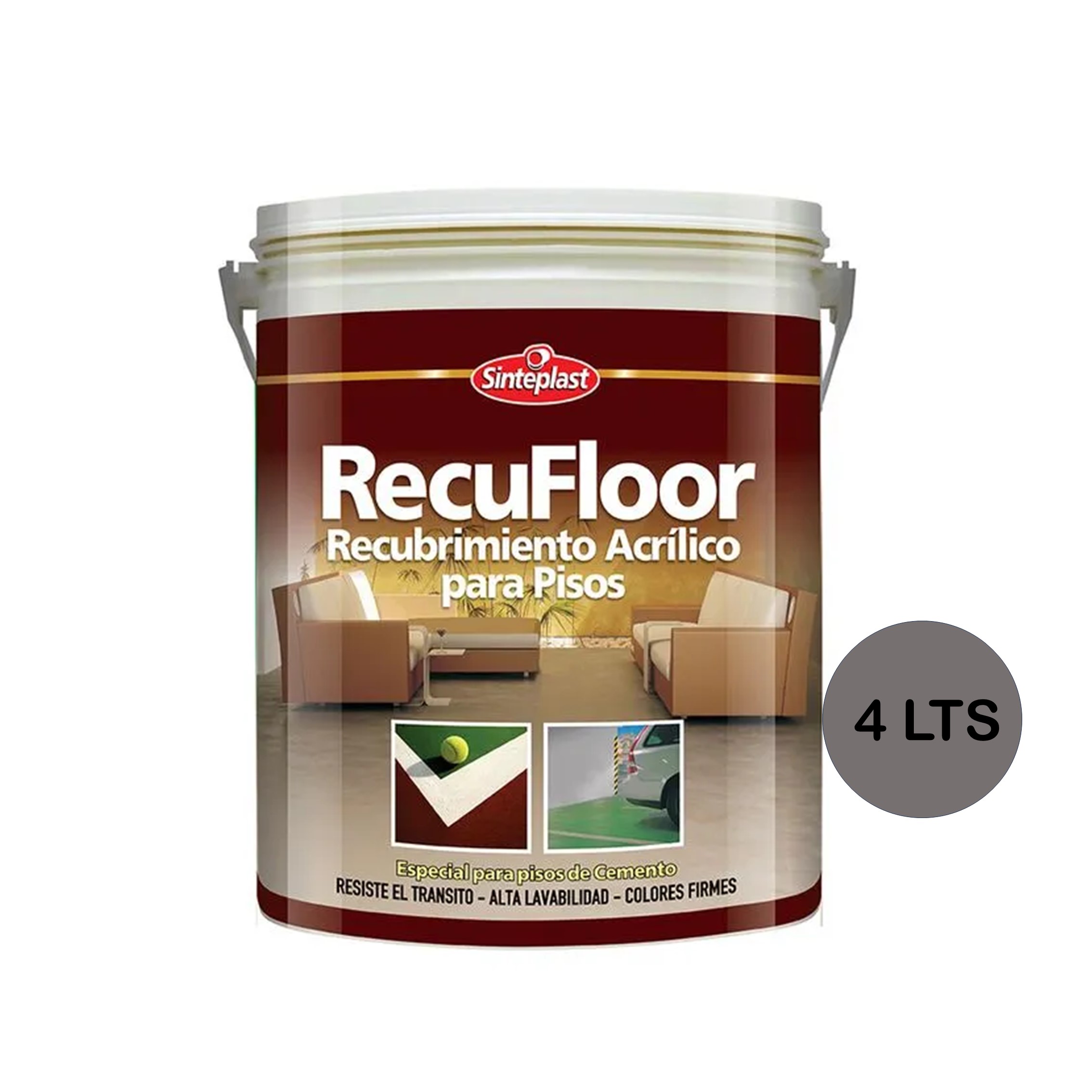 OF20 RECUFLOOR PISOS GRIS 4LTS *AB* 84917244 P80100825