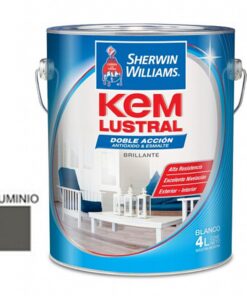 OF20 ESMALTE SINTETICO BRILL ALUMINIO 4 L KEM LUSTRAL 30704 *SW* P80600053