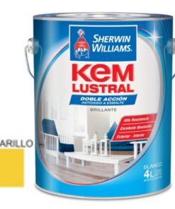 OF20 ESMALTE SINTETICO BRILL AMARILLO 4 L KEM LUSTRAL 30804 *SW* P80600056