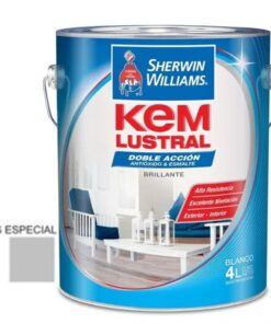 OF20 ESMALTE SINTETICO BRILL GRIS ESPACIAL 4 L KEM LUSTRAL 32004 *SW* P80600081
