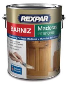 OF20 BARNIZ MADERAS INTERIORES SATINADO TRANSPARENTE 4LTS REXPAR 34022 *SW* P80600545