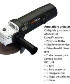 OF20 AMOLADORA ANGULAR 820W KANJI TOOLS KJT-AM8201GB
