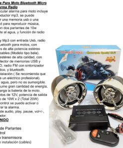 OF20 ALARMA PARA MOTO CON MP3 + BLUETOOTH *BS* MT-621