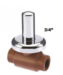 OF20 VALVULA ESF H3 FUSION CON CAMPANA CROMADA 3/4" *S.ISSA* 6432 90700870