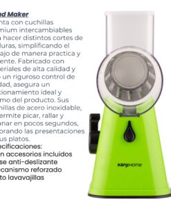 OF20 RALLADOR SALAD MAKER KANJIHOME KJH-SALADM01-G VERDE 100100050