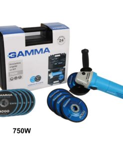 AMOLADORA ANGULAR 750W EN KIT GAMMA G1910KAR