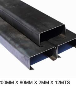 OF20 PERFIL C NEGRO 200MM X 80MM X 2MM X 12MTS *AA* 398 M20100282