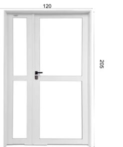 OF20 PUERTA 36MM REFORZADA Y MEDIA MOD. 216 120X205 DERECHA *FYZ1821602* A10100789