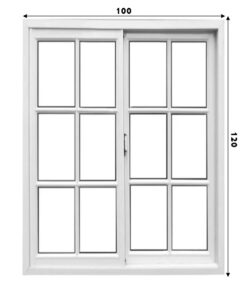 OF20 VENTANA CORR. CLASICA 100X120 V/R *FYZ5100121* A10101023