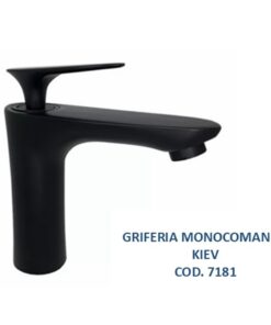 GRIFERIA PARA LAVATORIO KIEV BAJA NEGRA *MZT* 7181