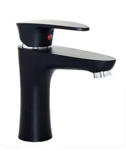 GRIFERIA PARA LAVATORIO DOHA ABS NEGRA PICO RECTO *MZT* 7261
