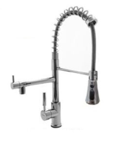 MONOCOMANDO BERLIN CROMO COCINA GOURMET DOBLE PICO *MZT* 7186