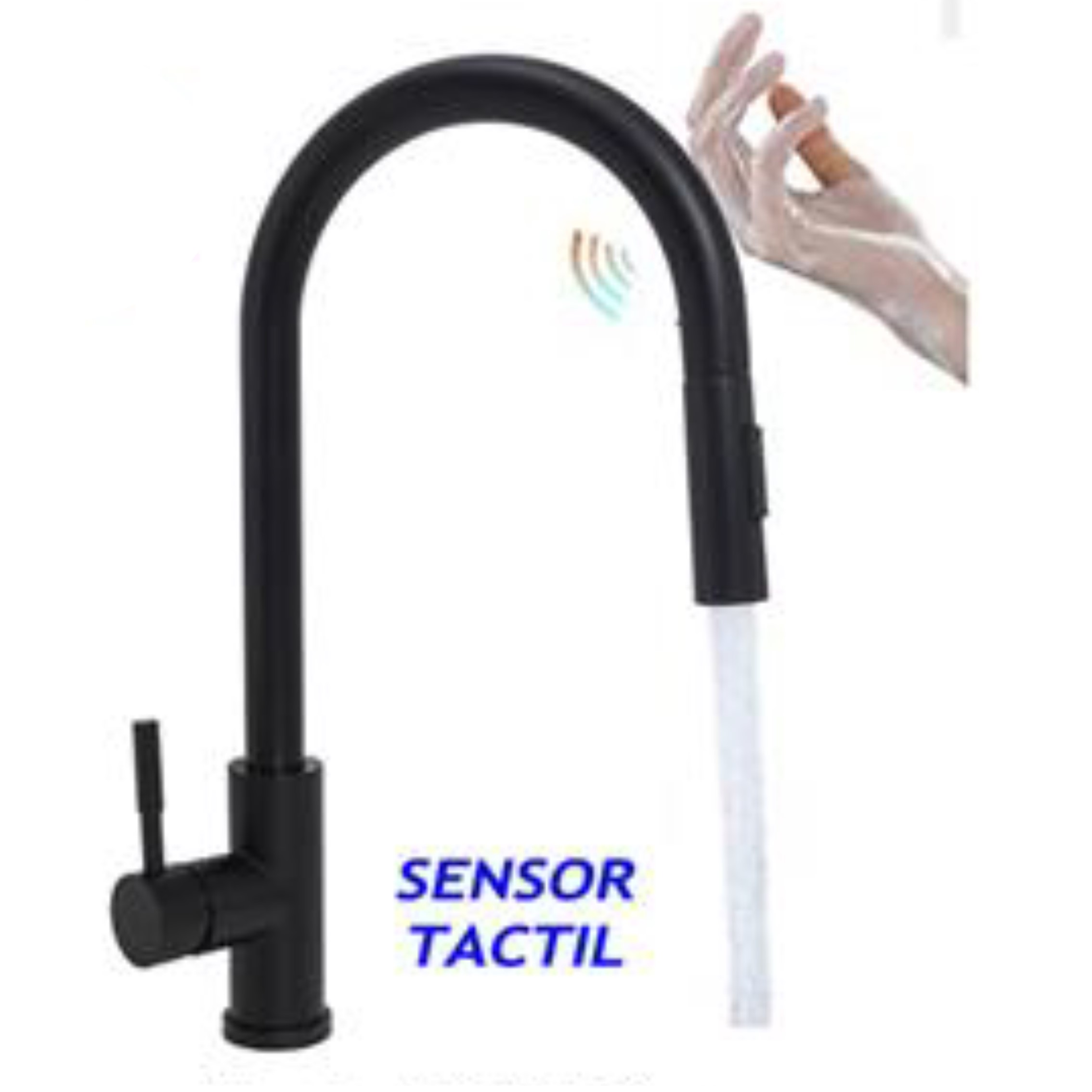 OF20 MONOCOMANDO MESADA TOUCH NEGRA *MZT* 7398