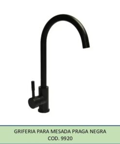 OF20 GRIFERIA PARA MESADA MONOCOMANDO PRAGA NEGRA *MZT* 9920