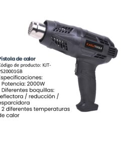OF20 PISTOLA DE CALOR KANJI TOOLS 2000W KJT-PS20001GB