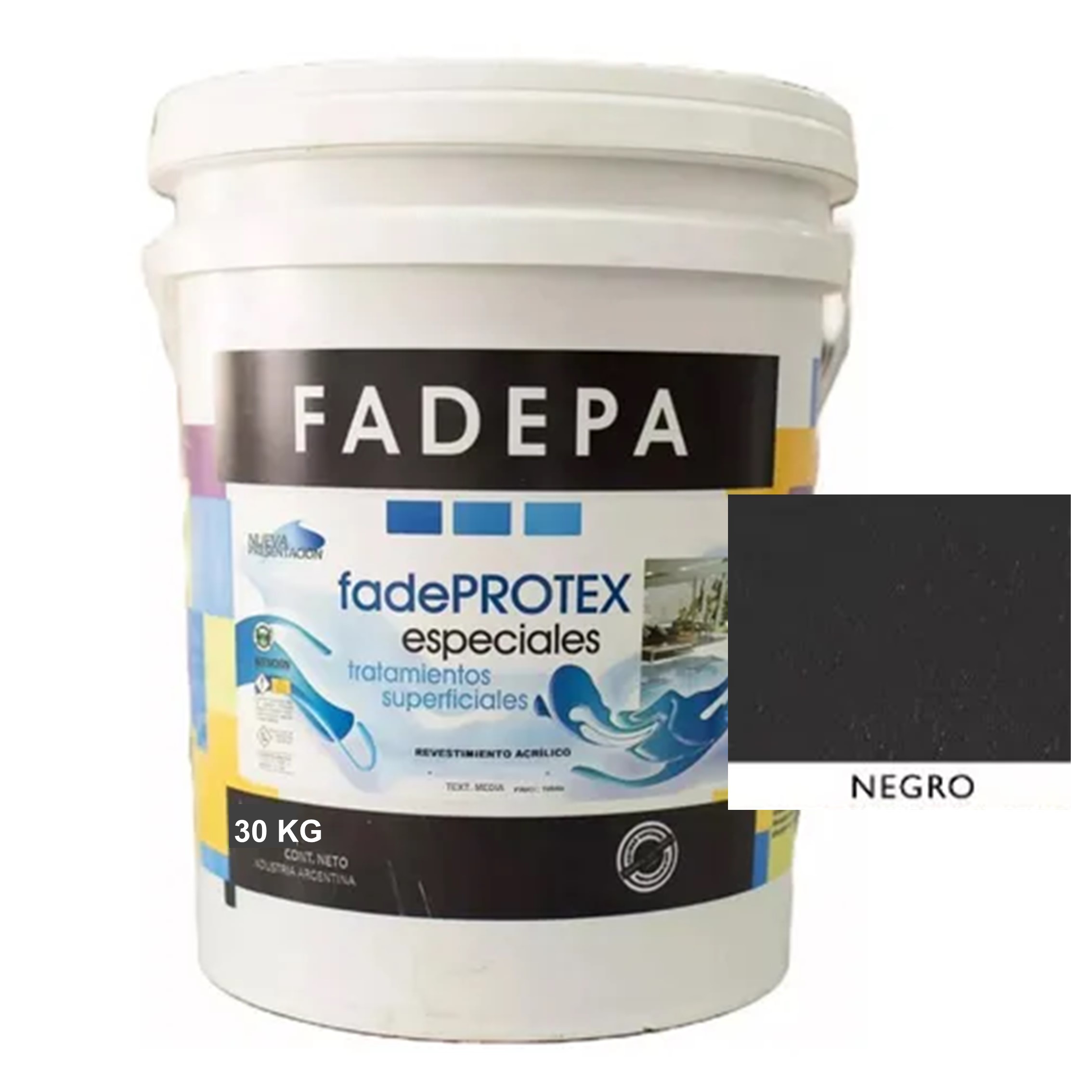 OF20 TEXTURADO MEDIO NEGRO X 30KG FADEPA 80200348