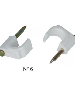 OF20 GRAMPA SUJETA CABLE COAXIL N6 BLANCA X UNIDAD *MGF* 25506 42500280