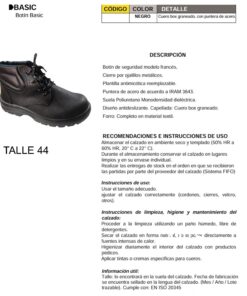 OF20 BOTIN NEGRO T44 PAMPERO B44