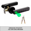 OF20 CERRADURA INTELIGENTE CON HUELLA DACTILAR + NUMERICA + LLAVES *MB* GM3-DZML